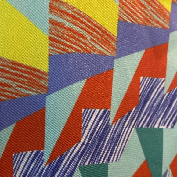 M by Missoni Geometric Print Abstract Sleeveless Shift Dress, Size 8 - Picture 11 of 14